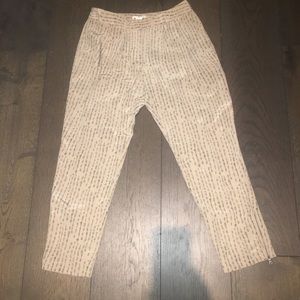 Club monaco cropped silk pant
